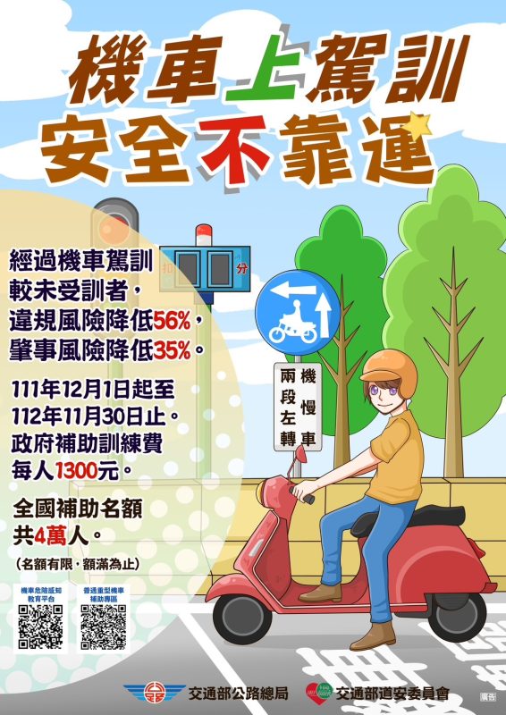 機車上駕訓安全不靠運