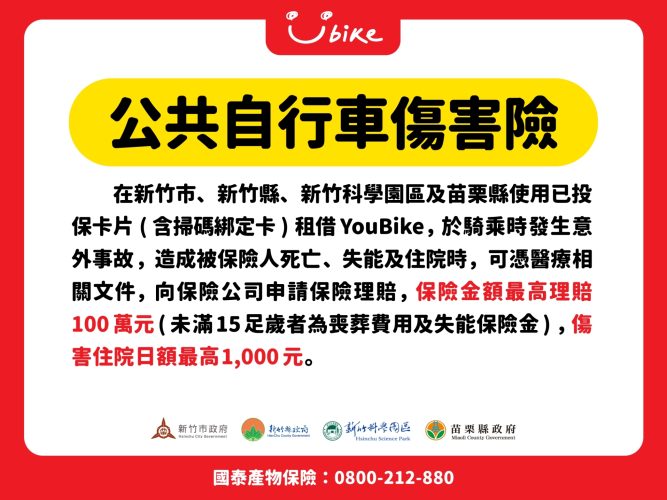 租借YouBike2.0E電輔車須知